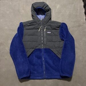 Patagonia Men's Driftwood Canyon Hoody Size Medium Pile Fleece Puffer Jacket